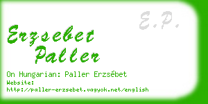 erzsebet paller business card